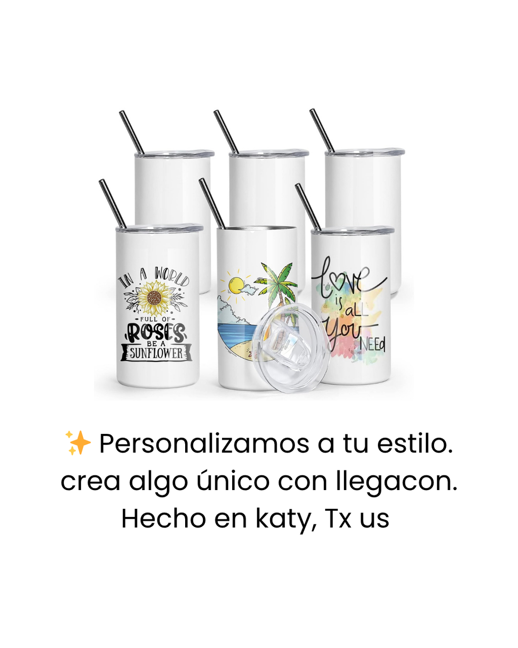 Vasos de 12 onzas, de acero inoxidable blanco, rectos, de doble pared, al vacío, para niños, con tapas y pajitas para regalo de bricolaje, café, té, bebidas