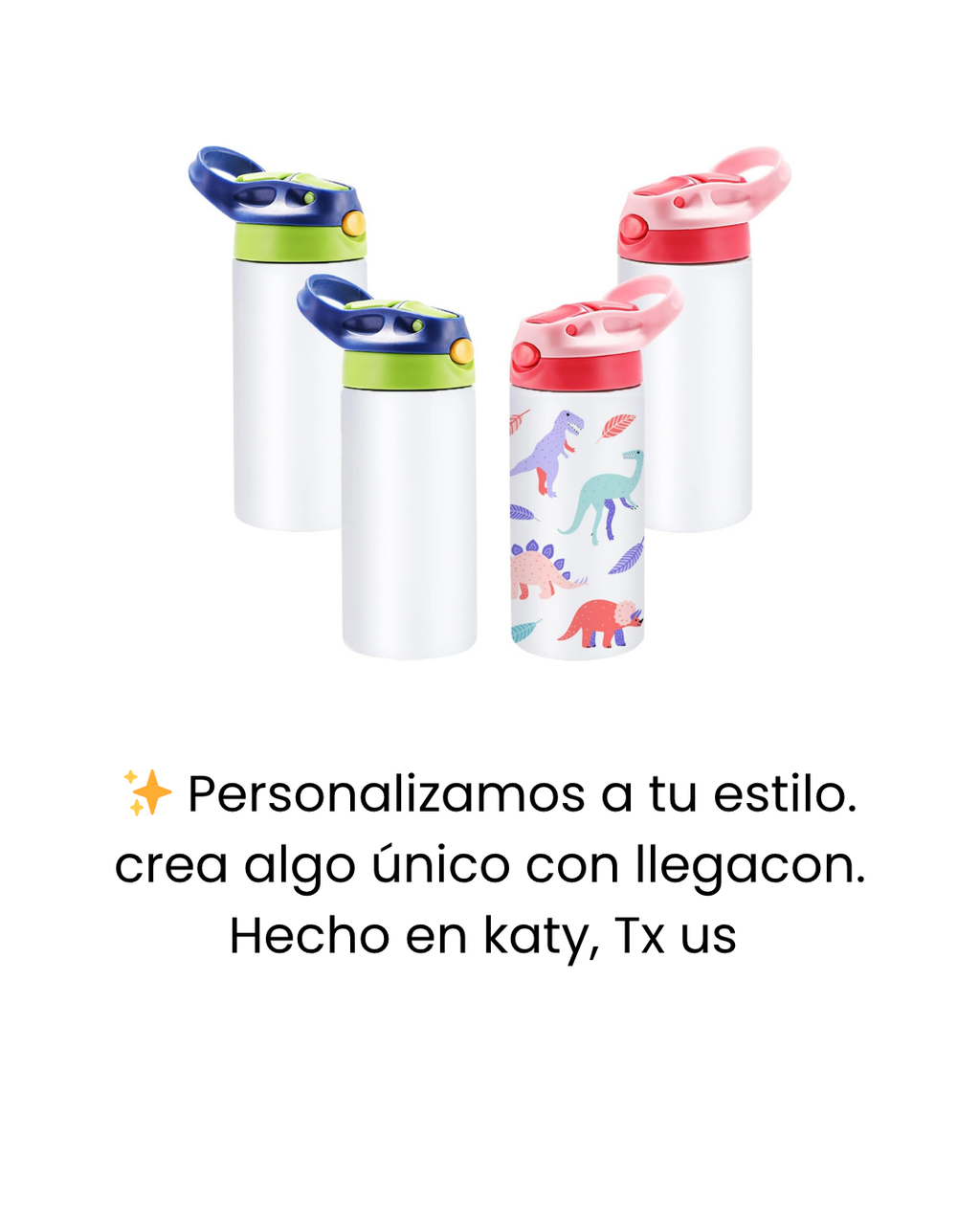 Termo para niños de 12 onzas con popote despegable de un clic y asa